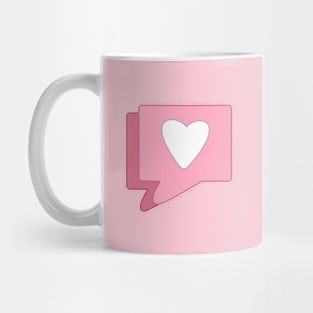 Cute pink like heart Mug